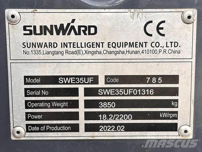 Sunward SWE35UF Minigravemaskiner