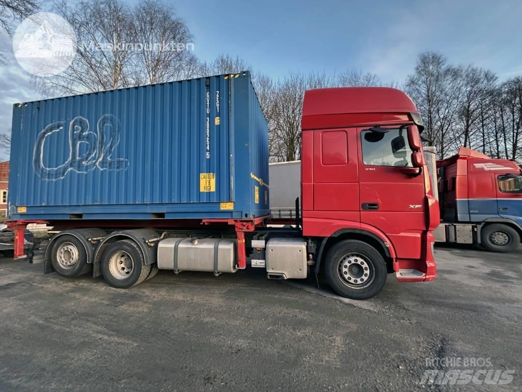 DAF XF 530 Lastbiler med containerramme / veksellad