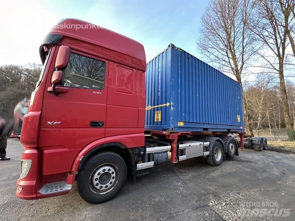 DAF XF 530 Lastbiler med containerramme / veksellad
