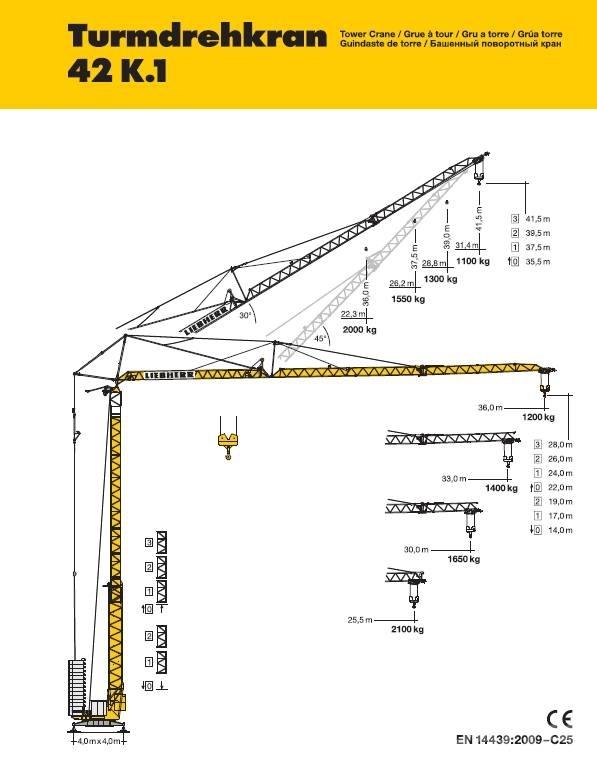Liebherr 42 K.1 Tårn kraner