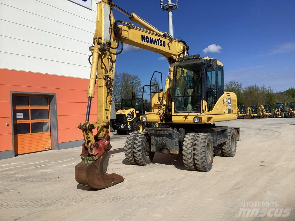 Komatsu PW 160-7E0 Gravemaskiner på hjul