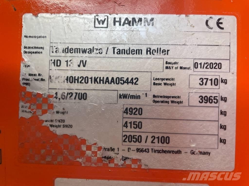 Hamm HD 13 VV Tvilling tromle