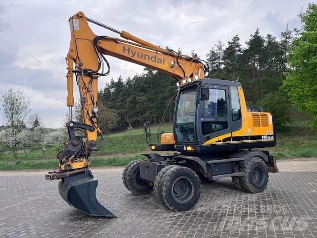 Hyundai Robex 140 W Gravemaskiner på hjul