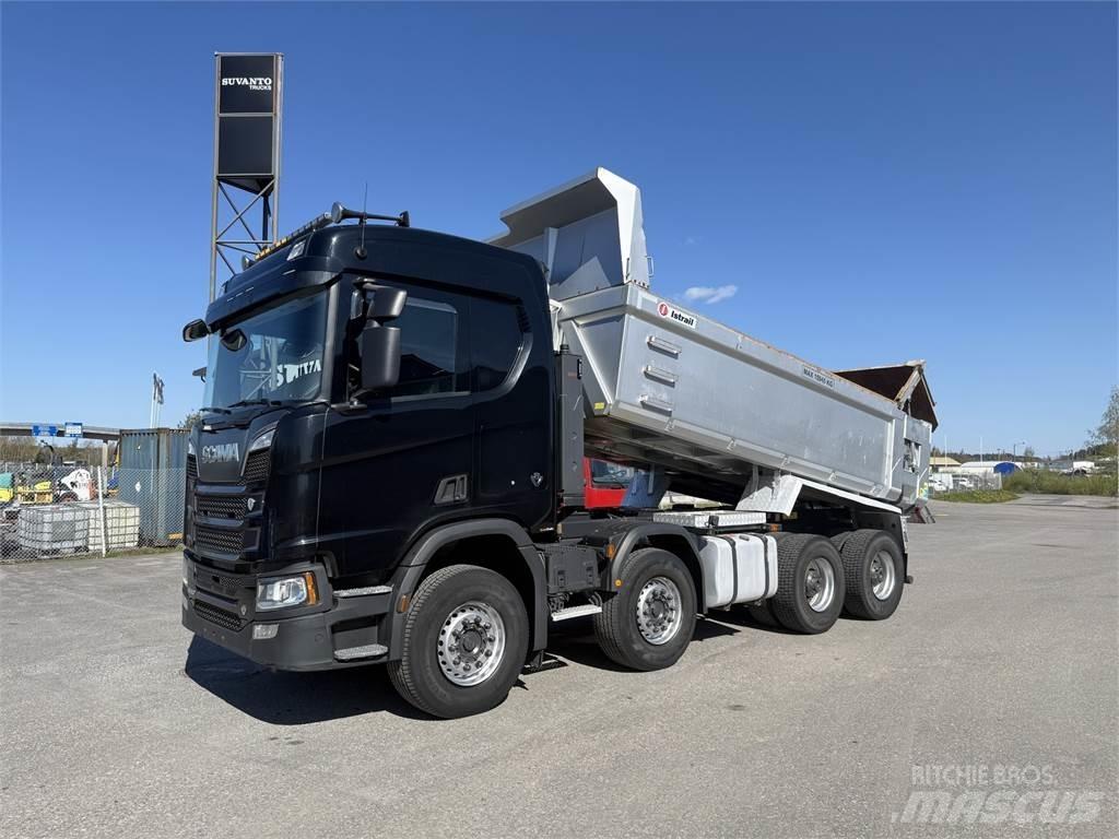 Scania R580 8X4 Lastbiler med tip