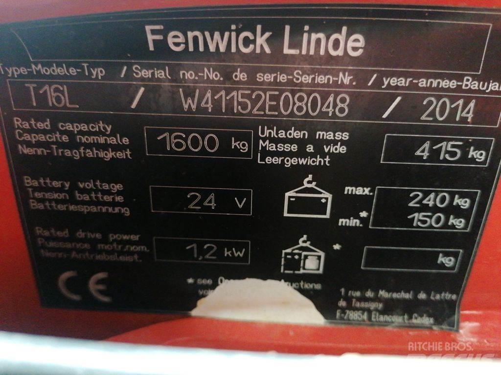 Linde T16L El-palleløftere