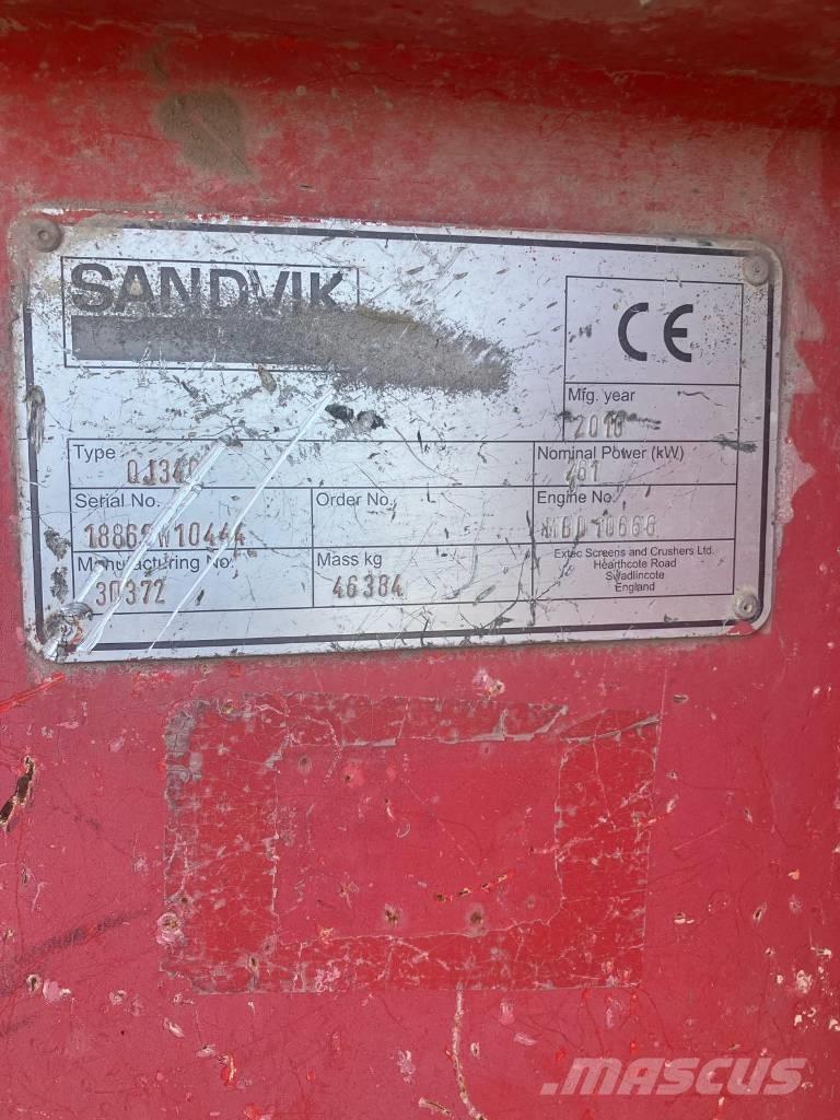 Sandvik QJ 340 Mobile knusere