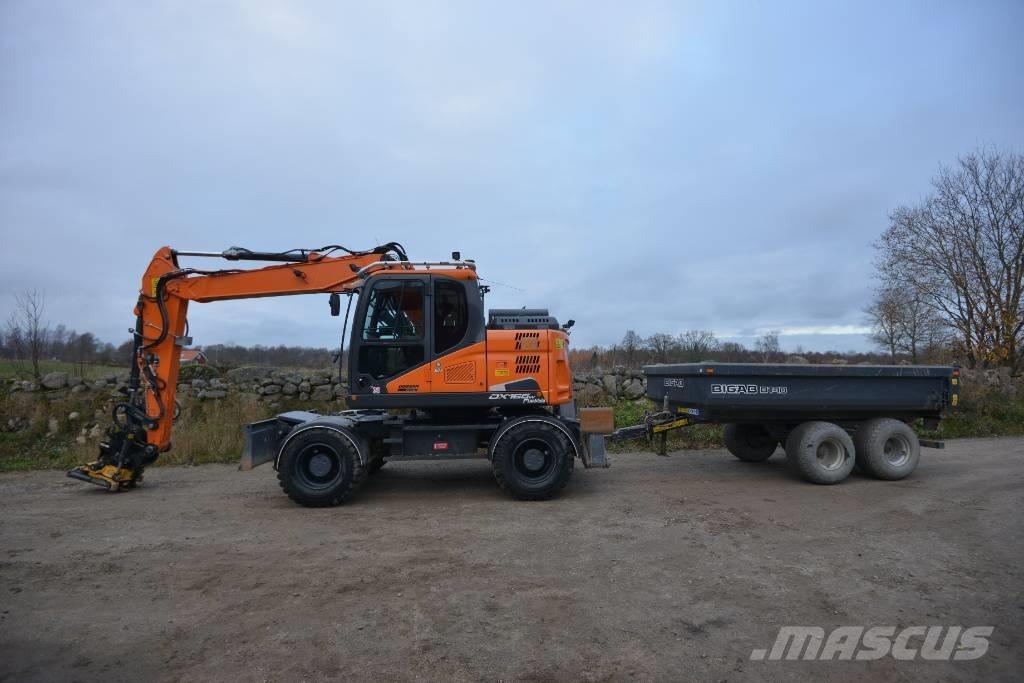 Doosan DX 165 W-5 Gravemaskiner på hjul