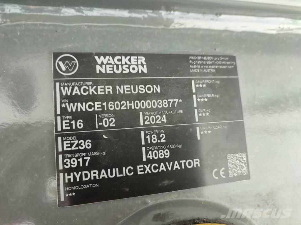 Wacker Neuson EZ 36 Minigravemaskiner