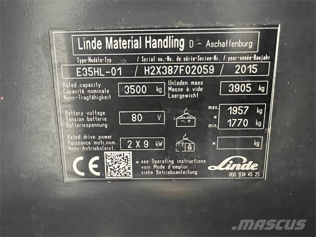 Linde E35HL-01 El gaffeltrucks