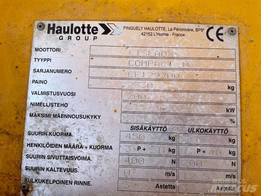 Haulotte Compact 10 Saxlifte