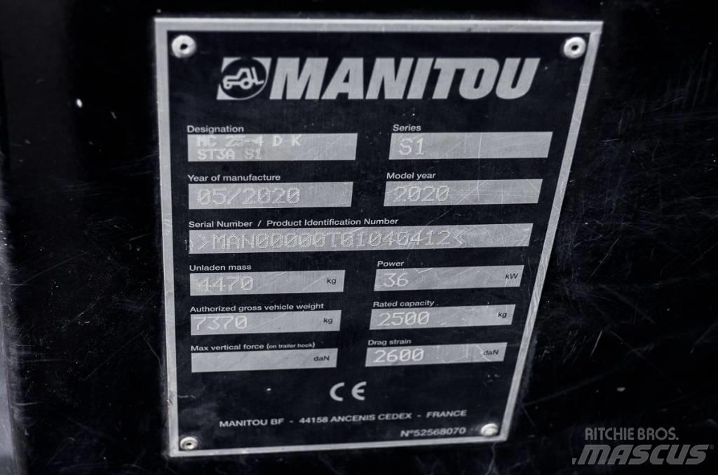 Manitou MC 25-4 D Diesel gaffeltrucks