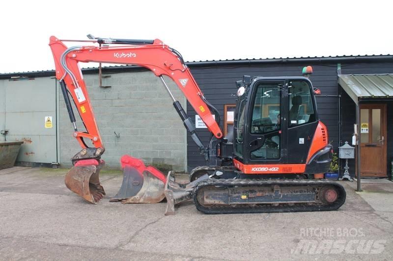 Kubota KX 080-4 Midi-gravemaskiner 7t - 12t