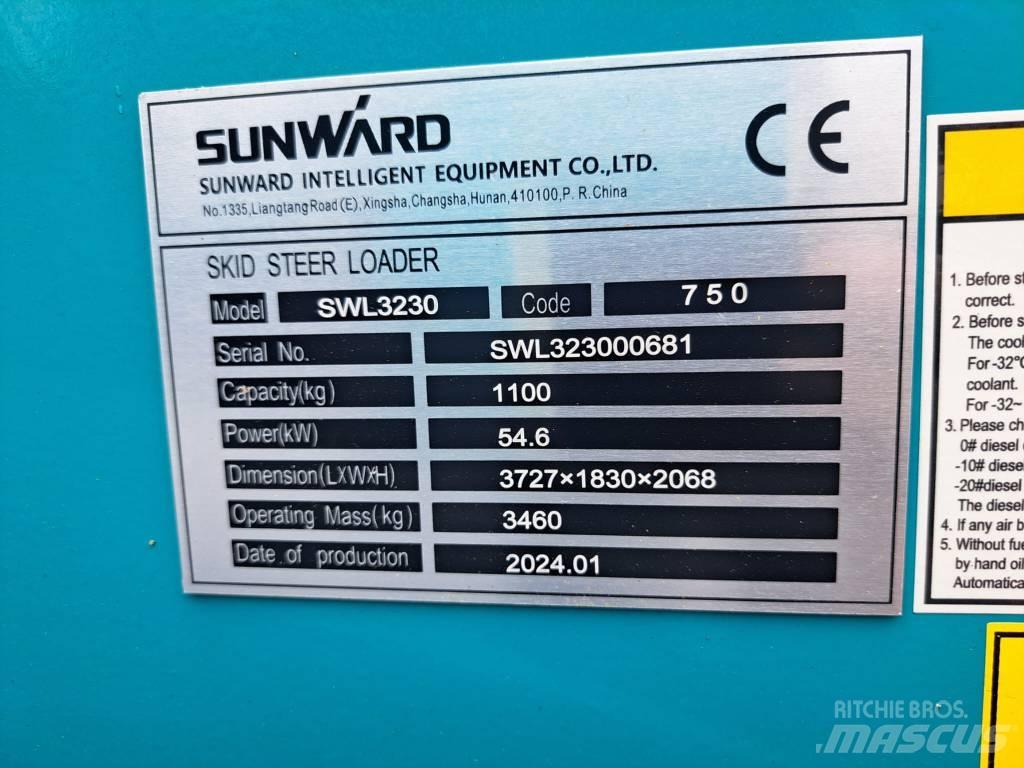 Sunward SWL 3230 Minilæsser - skridstyret