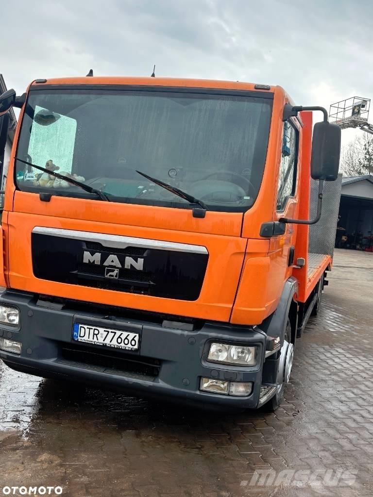 MAN TGM 15.290 Flatbed lastbiler med spil