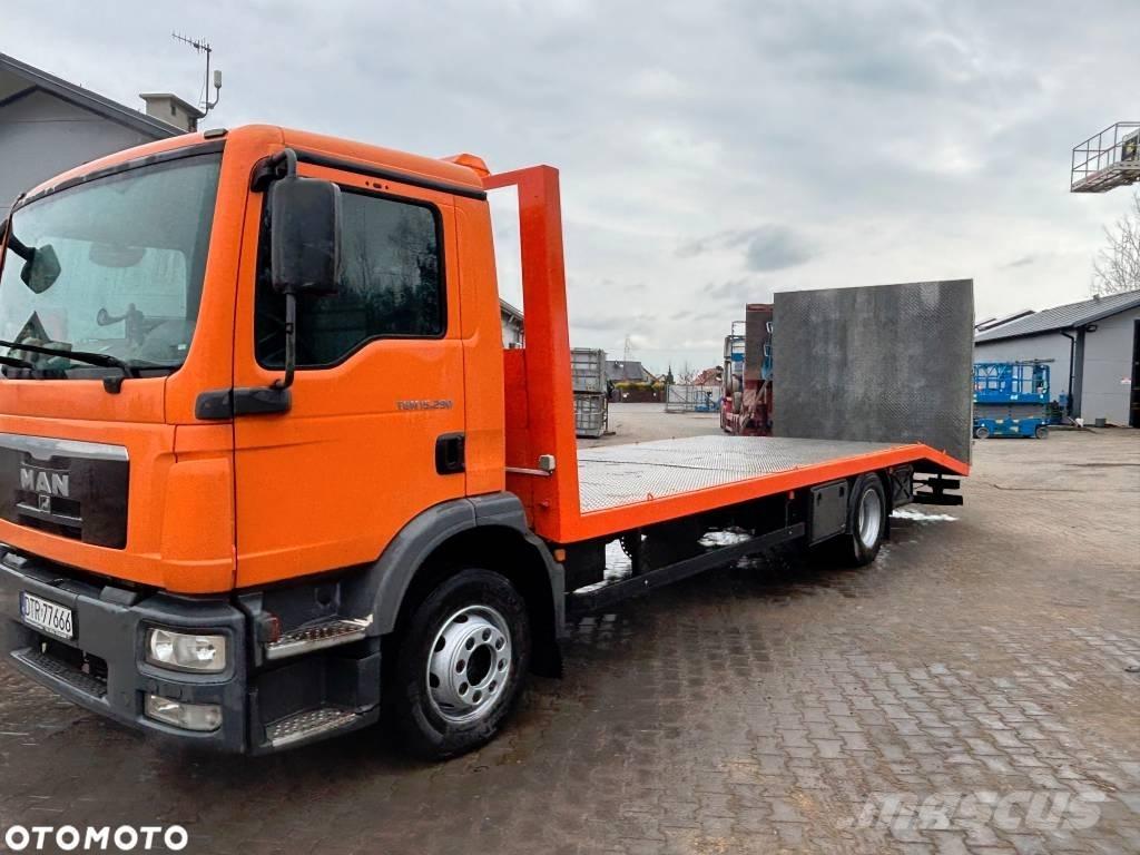MAN TGM 15.290 Flatbed lastbiler med spil
