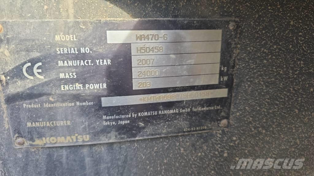 Komatsu WA 470-6 Læssemaskiner på hjul