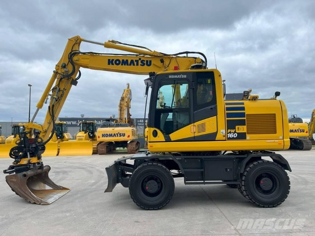 Komatsu PW 160-11 Gravemaskiner på hjul