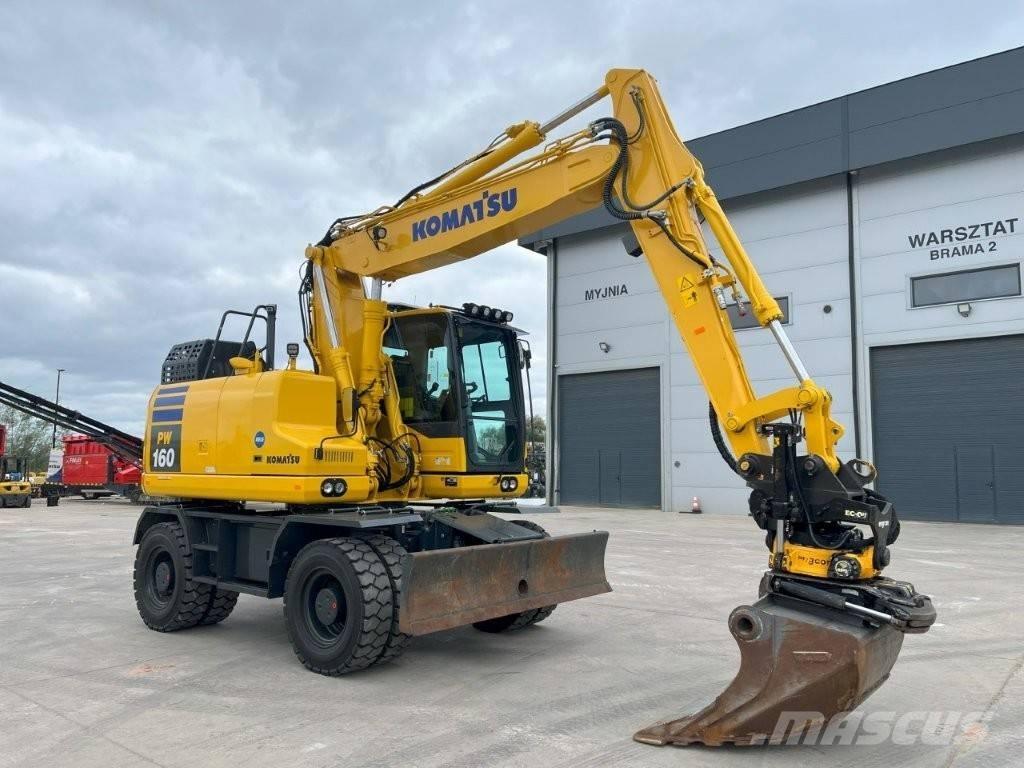 Komatsu PW 160-11 Gravemaskiner på hjul