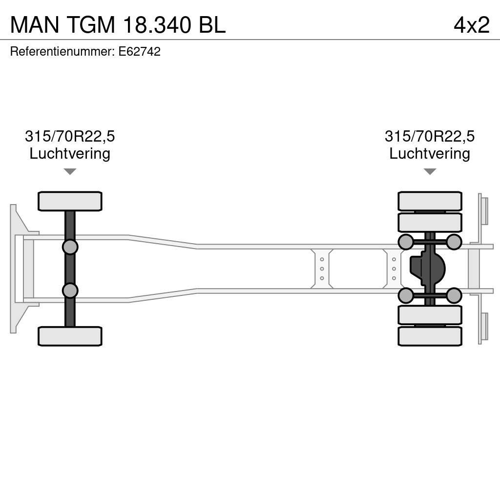 MAN TGM 18.340 BL Fast kasse