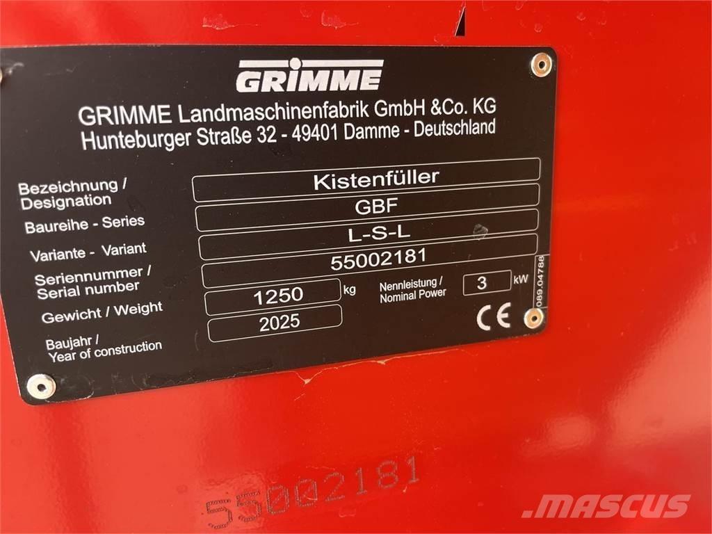 Grimme GBF LSL Indlagring