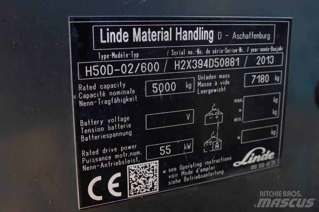 Linde H50D-02/600 Diesel gaffeltrucks