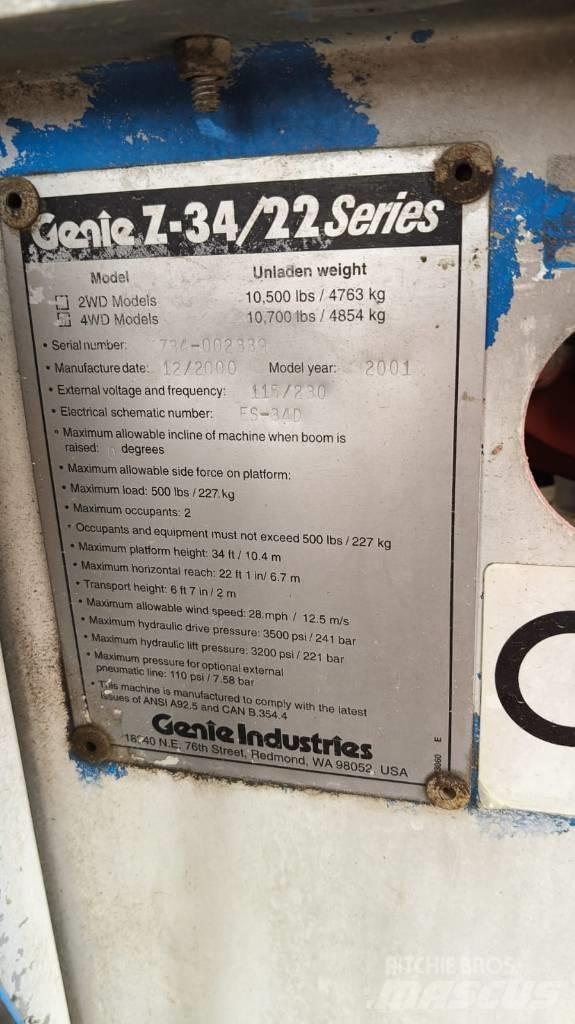 Genie Z 34/22 IC Bomlifte med knækarm