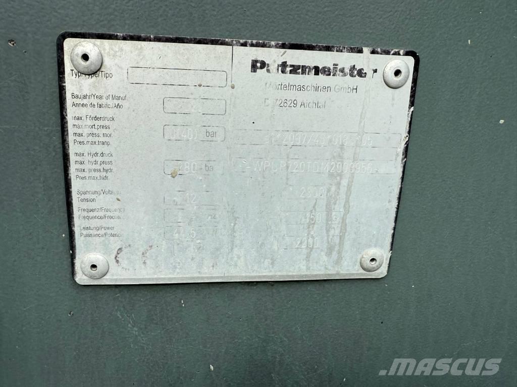 Putzmeister P 720 TD Betonpumper