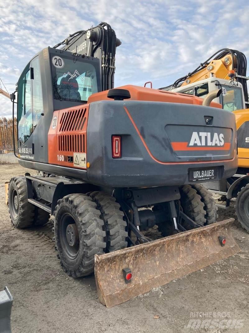 Atlas 160W Gravemaskiner på hjul