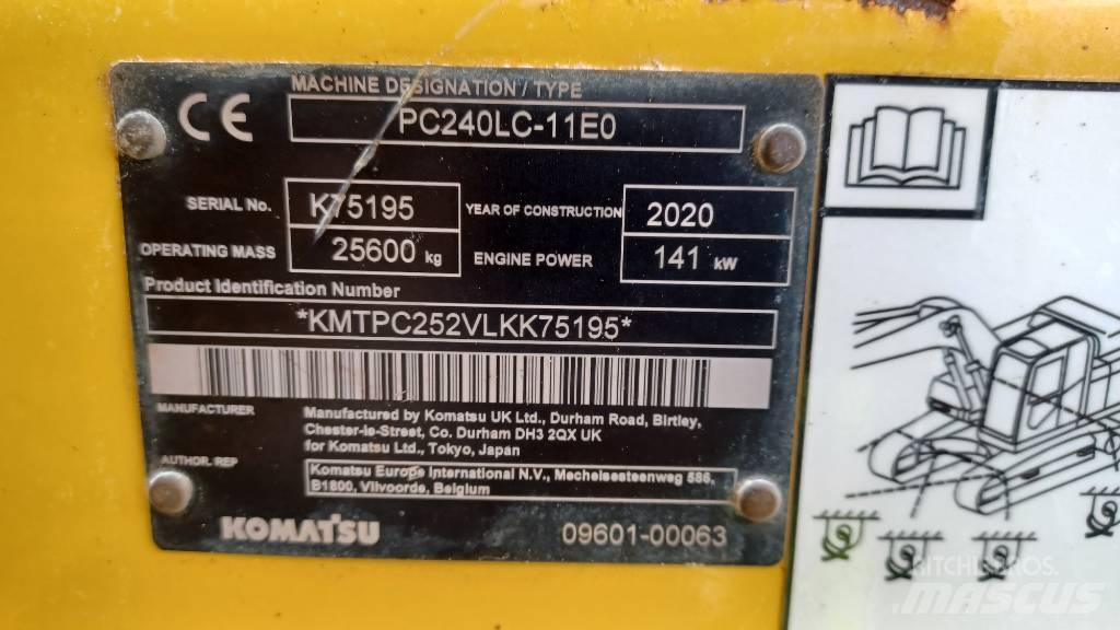 Komatsu PC240LC-11 Gravemaskiner på larvebånd