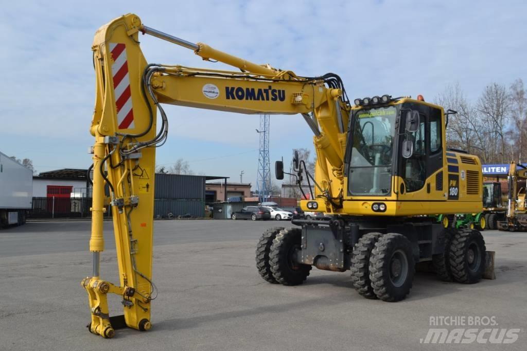 Komatsu PW 180-10 Gravemaskiner på hjul