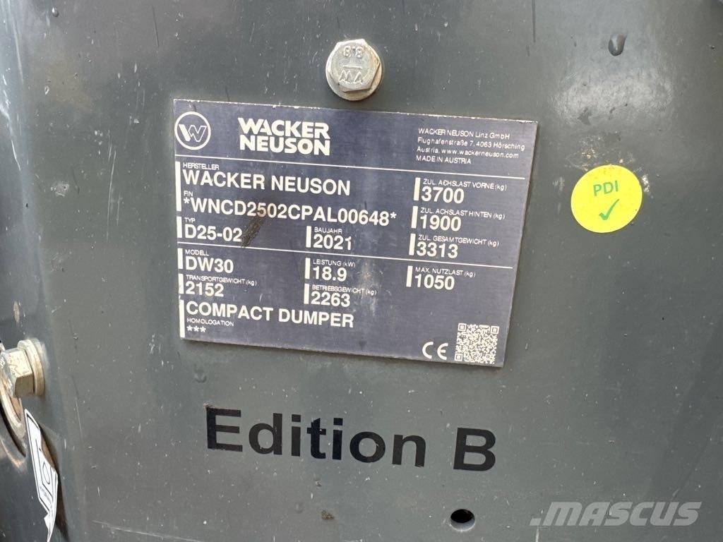 Wacker Neuson DW30 Dumpere