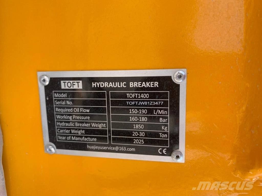  TOFT 1400 NEW Hydraulik / Trykluft hammere
