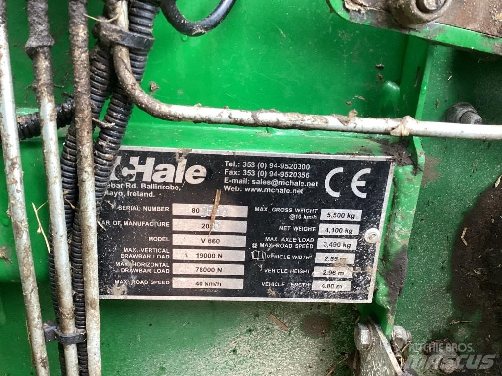 McHale V 660 Rundballe-pressere