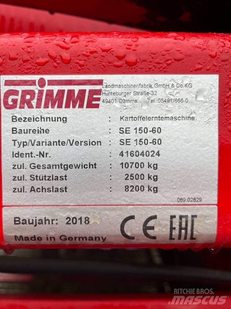 Grimme SE 150-60 NB Kartoffeloptagere