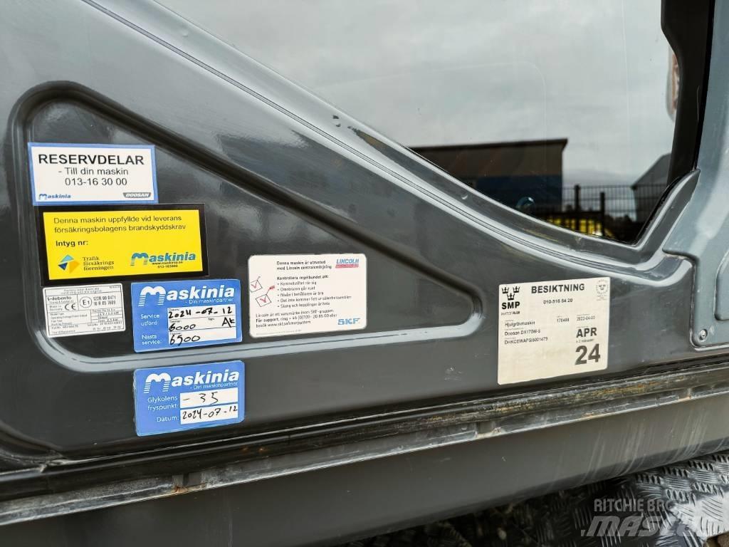Doosan DX170W-5 Gravemaskiner på hjul