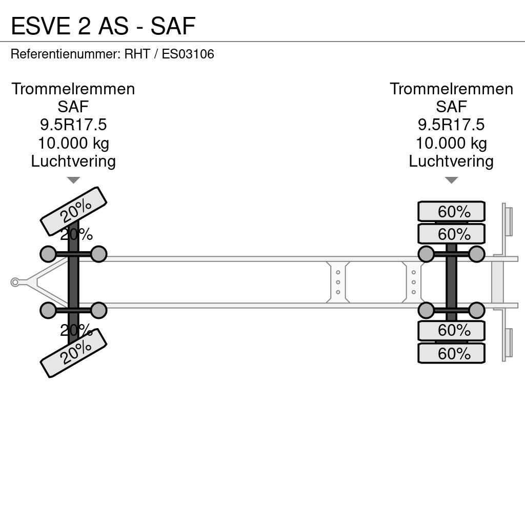 Esve 2 AS - SAF Anhænger med containerramme