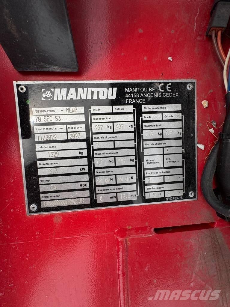 Manitou 78 SEC Saxlifte