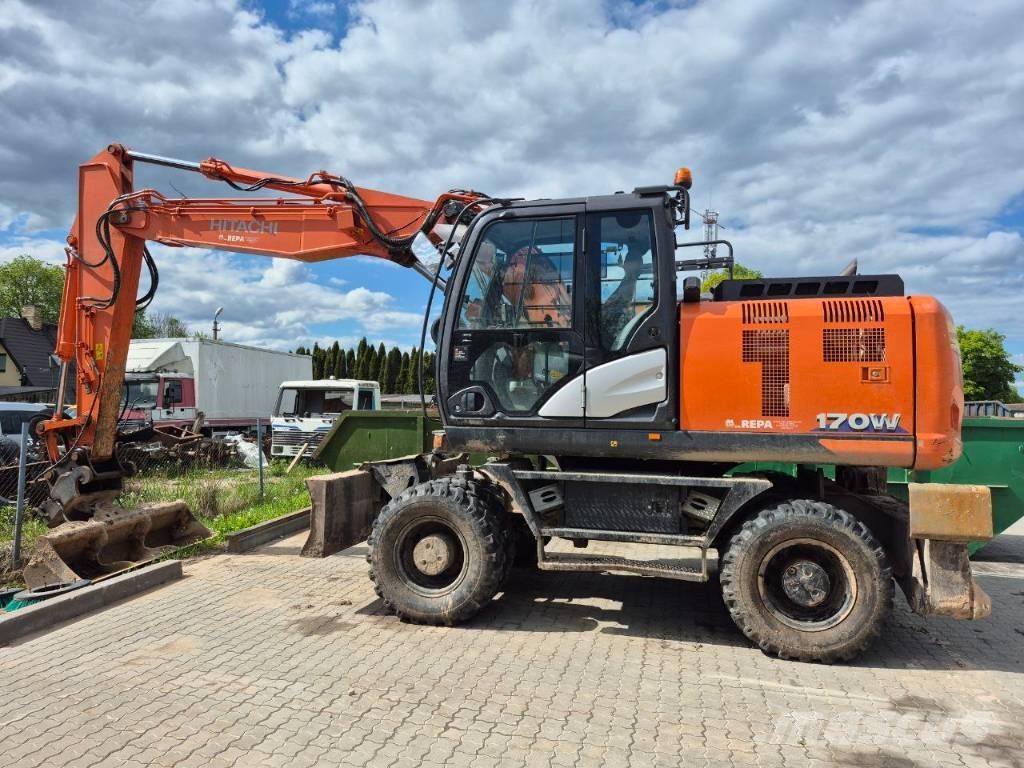 Hitachi ZX 170 W-6 Gravemaskiner på hjul