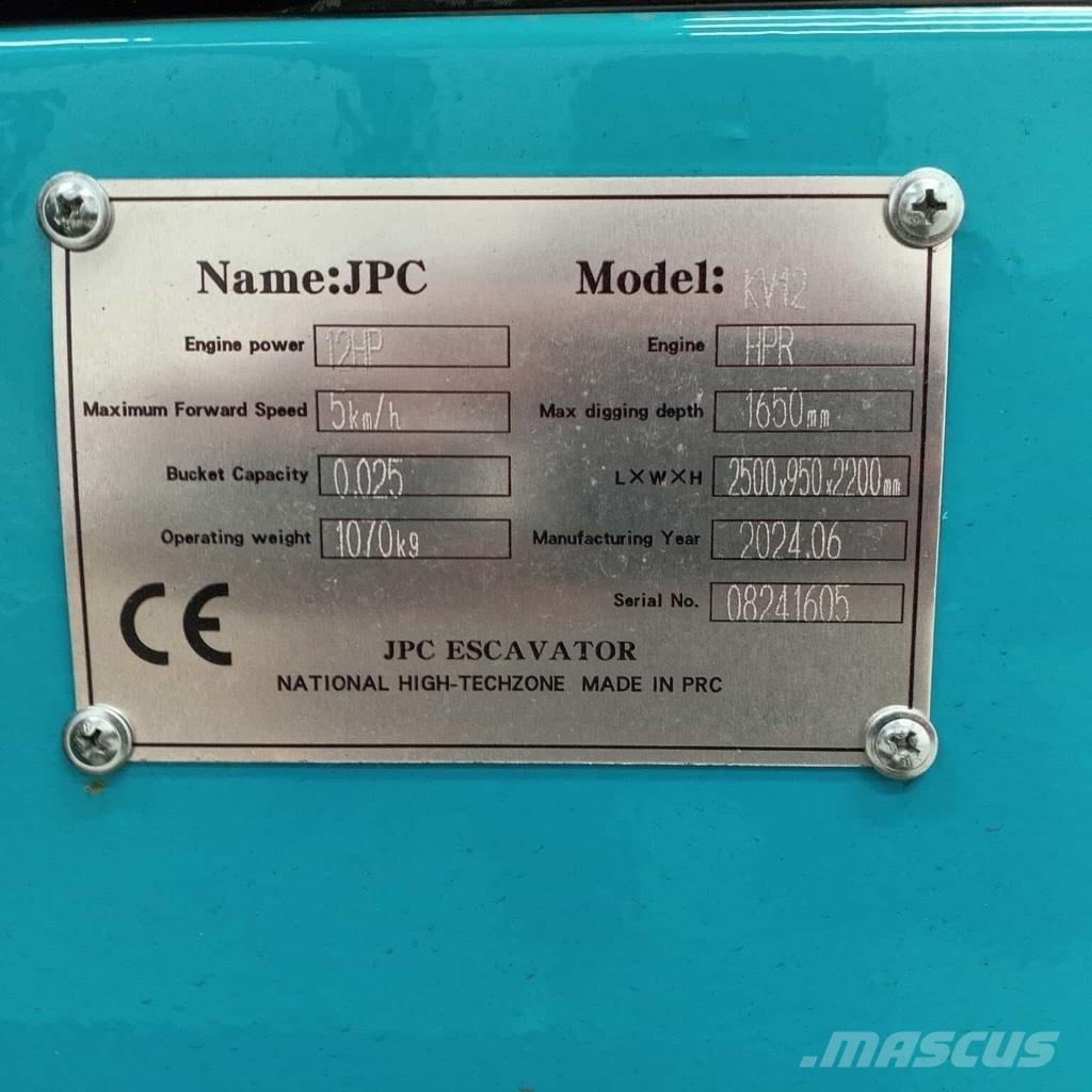 JPC KV 12 Minigravemaskiner