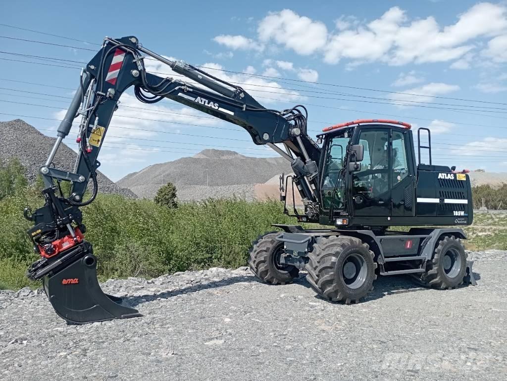 Atlas 185w Gravemaskiner på hjul