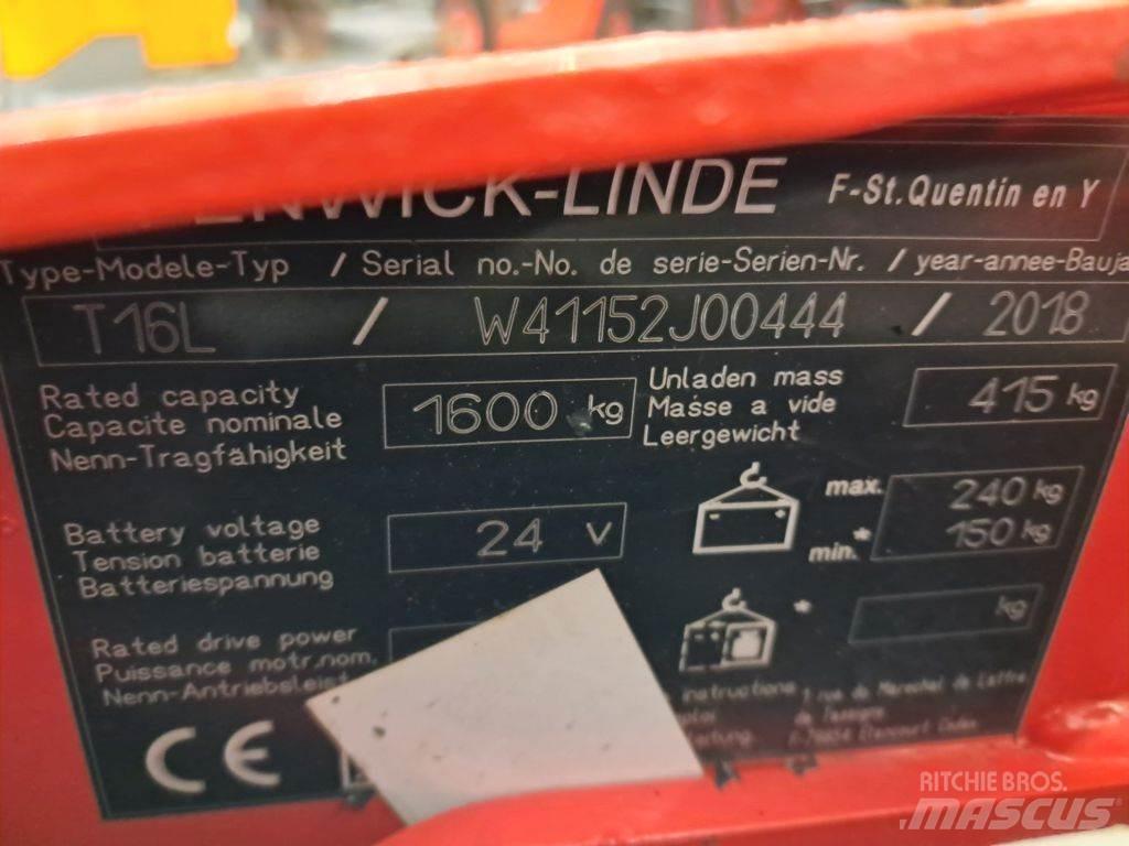 Linde T16L El-palleløftere