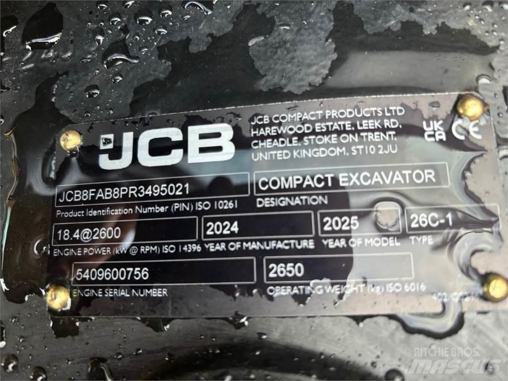 JCB 26C-1 Minigravemaskiner