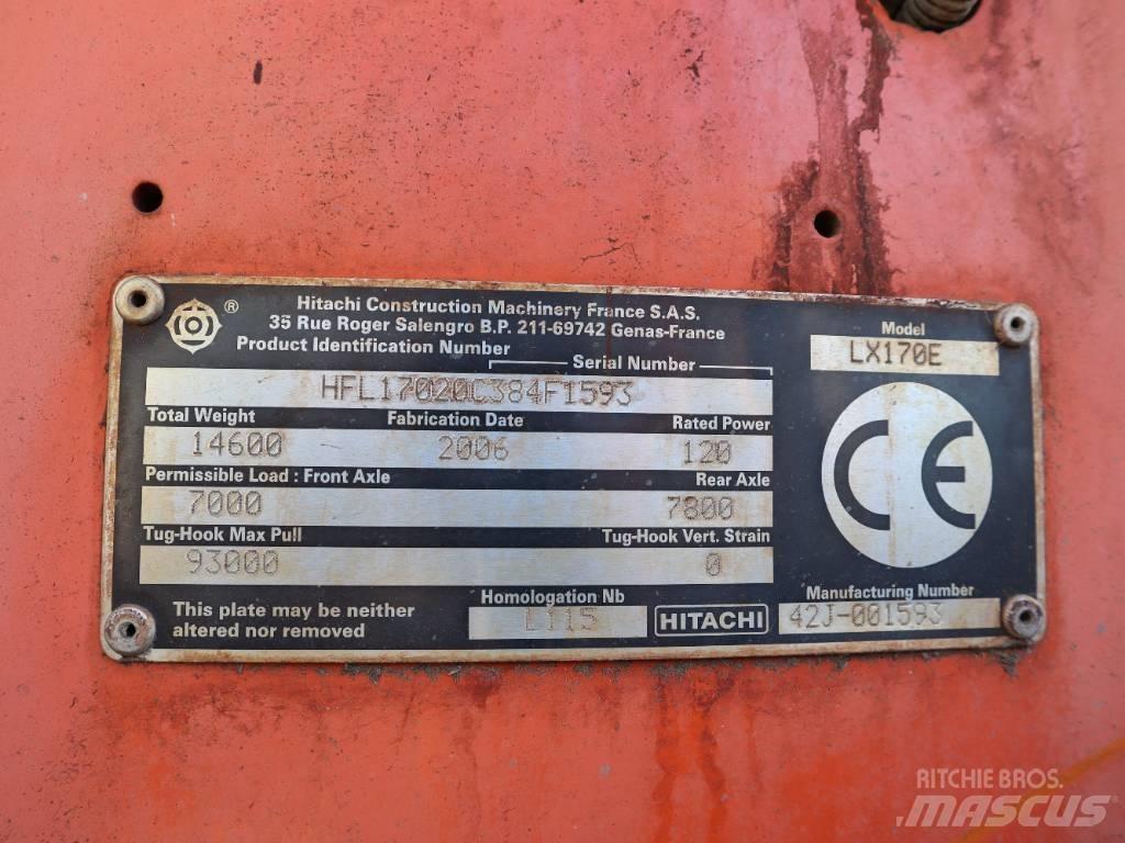 Hitachi LX 170 E Læssemaskiner på hjul