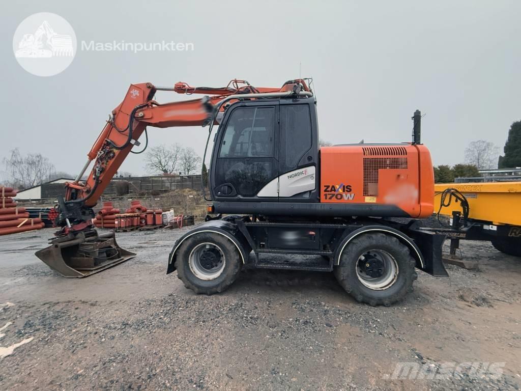 Hitachi ZX 170 W-5 B Gravemaskiner på hjul
