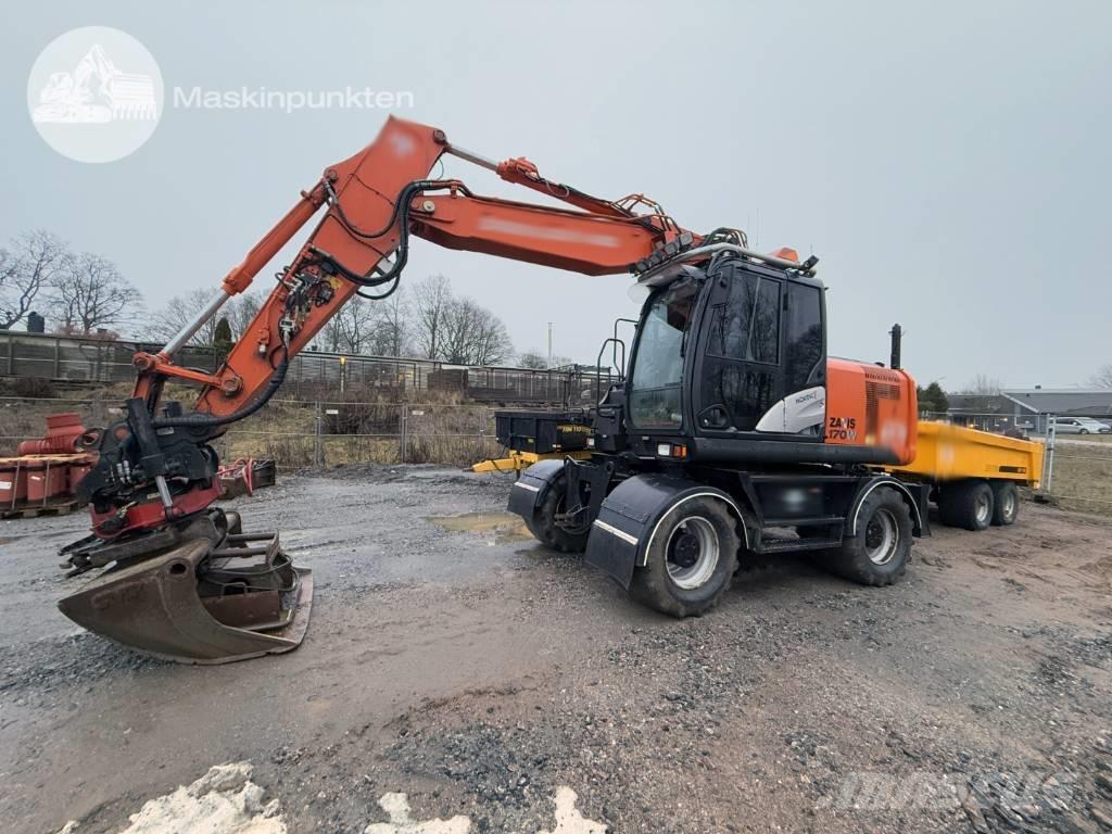 Hitachi ZX 170 W-5 B Gravemaskiner på hjul