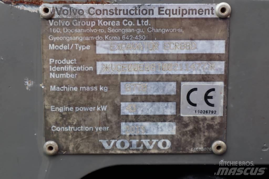 Volvo ECR88D Midi-gravemaskiner 7t - 12t