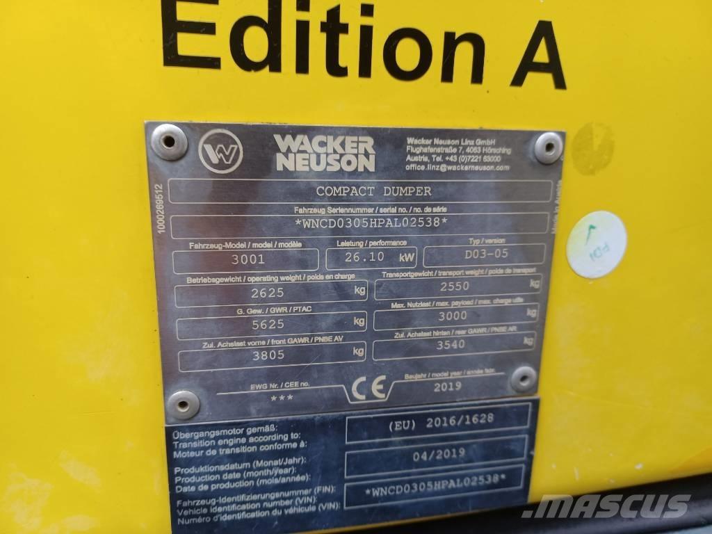 Wacker Neuson 3001 Dumpere