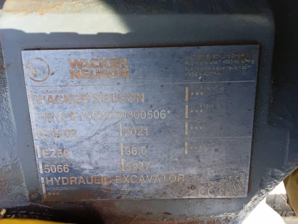 Wacker Neuson EZ50 Gravemaskiner på larvebånd