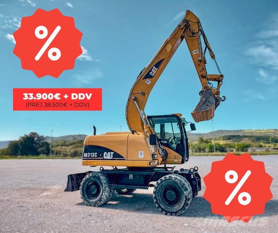 CAT M 313 C Gravemaskiner på hjul