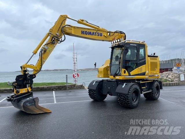 Komatsu PW168-11 Gravemaskiner på hjul